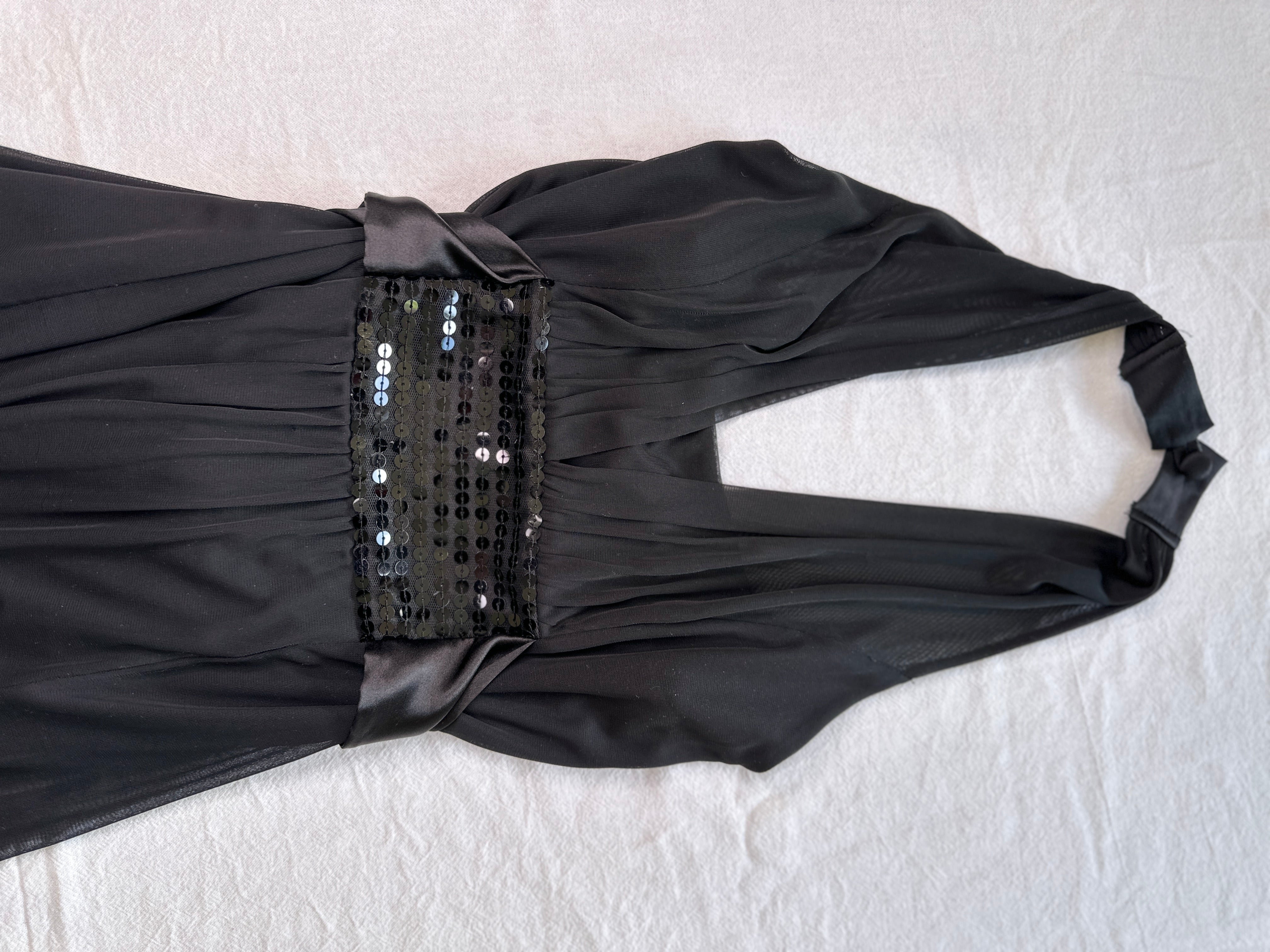 STAX BLACK HALTER DRESS | 10