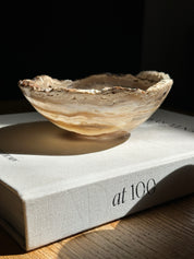 Santorini Amber Travertine Onyx Bowl
