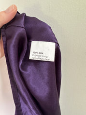 LISA HO | Deep Purple Silk Skirt | 12