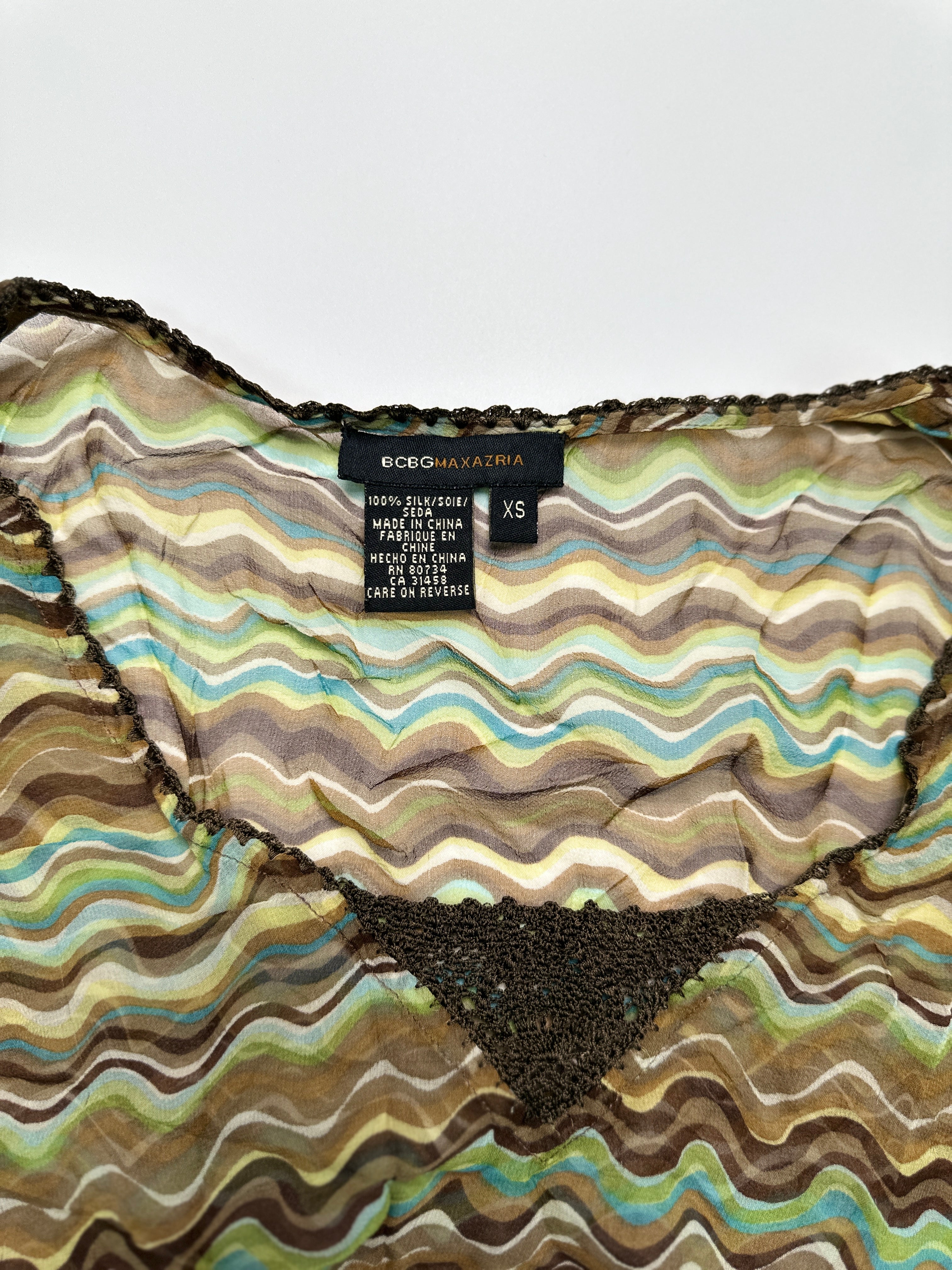 BCBG MAXAZRIA | Wave Silk Blouse