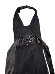 STAX BLACK HALTER DRESS | 10