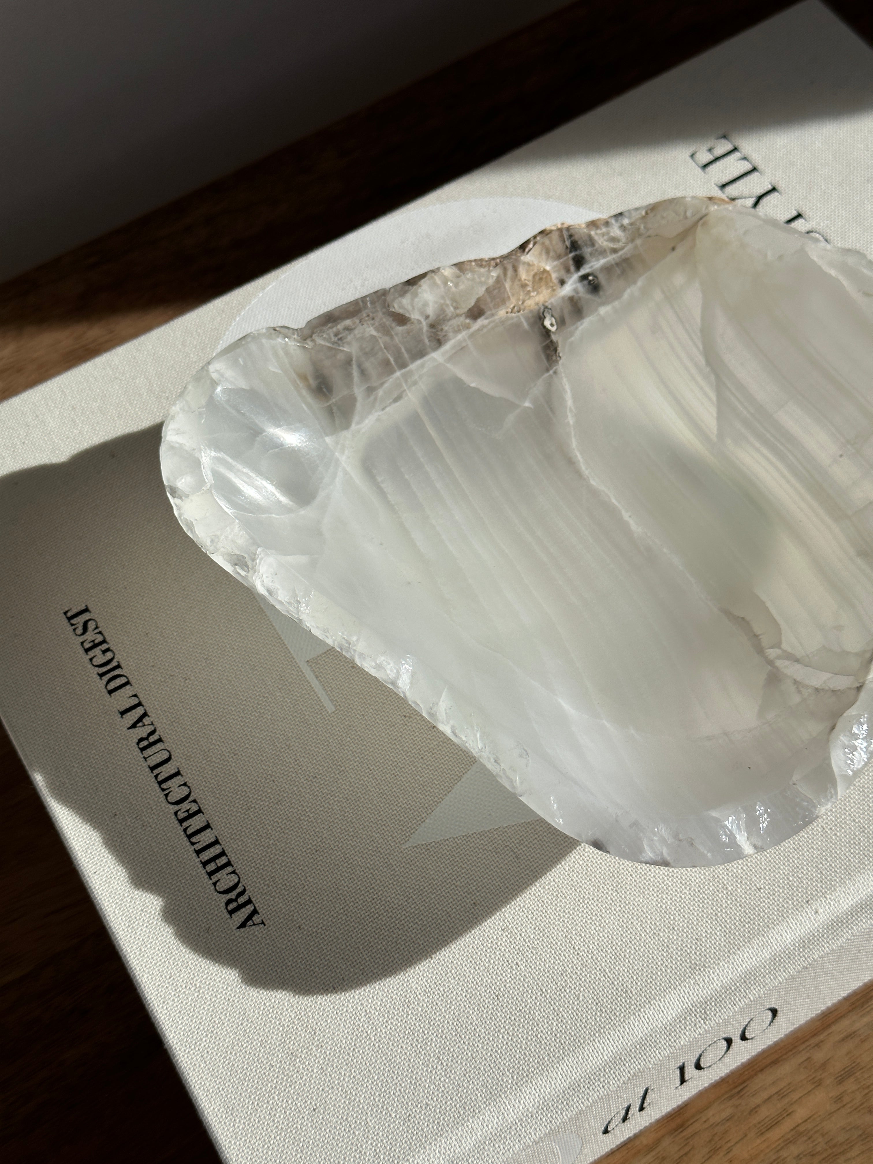 White Onyx Bowl