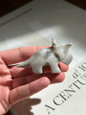 Triceratops Small Dinosaur Grey Onyx