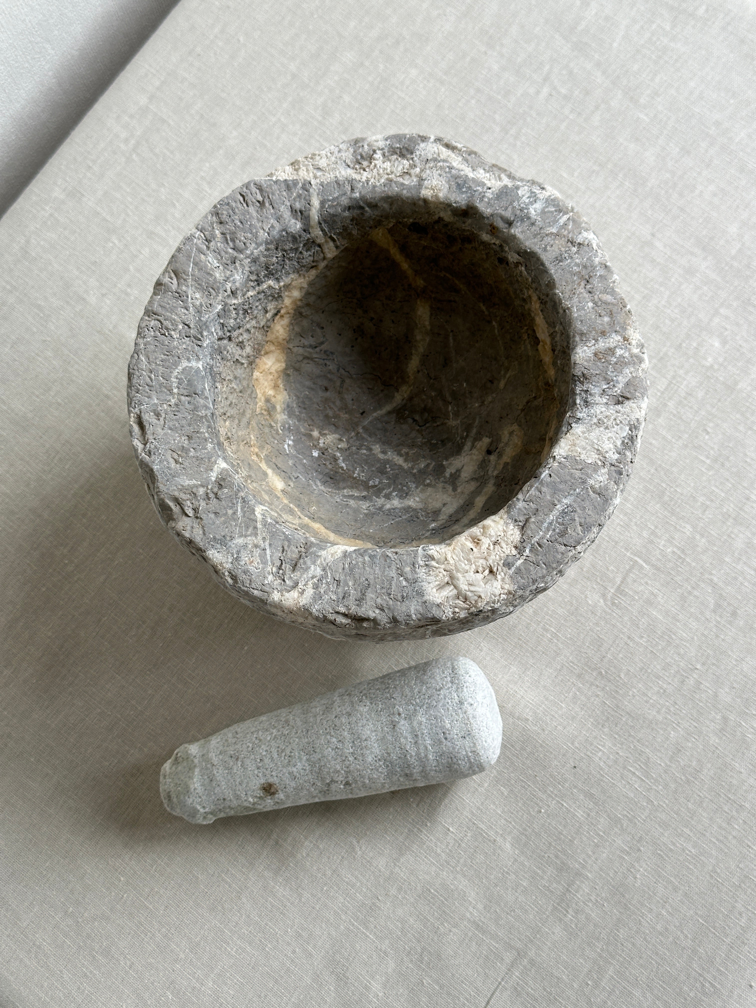 Vintage Stone Mortar & Pestle
