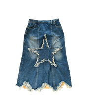 Grunge Punk Fairy Grunge Star Denim Skirt | 12