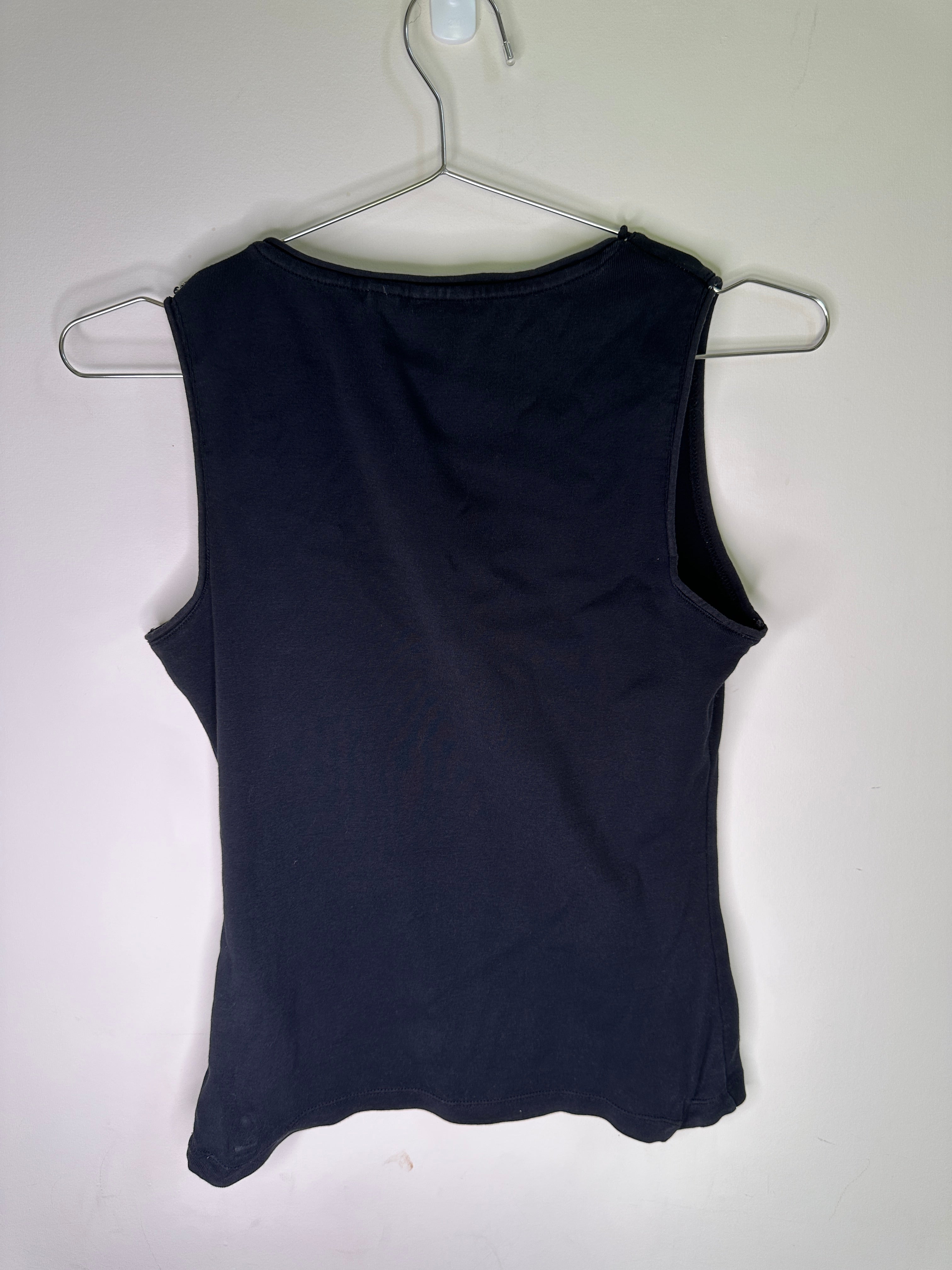 Espirit | Black Studded Tank Top | 8-10