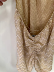 SPICE RITCHE | GOLD SPARKLE COWL NECK TANK | 8