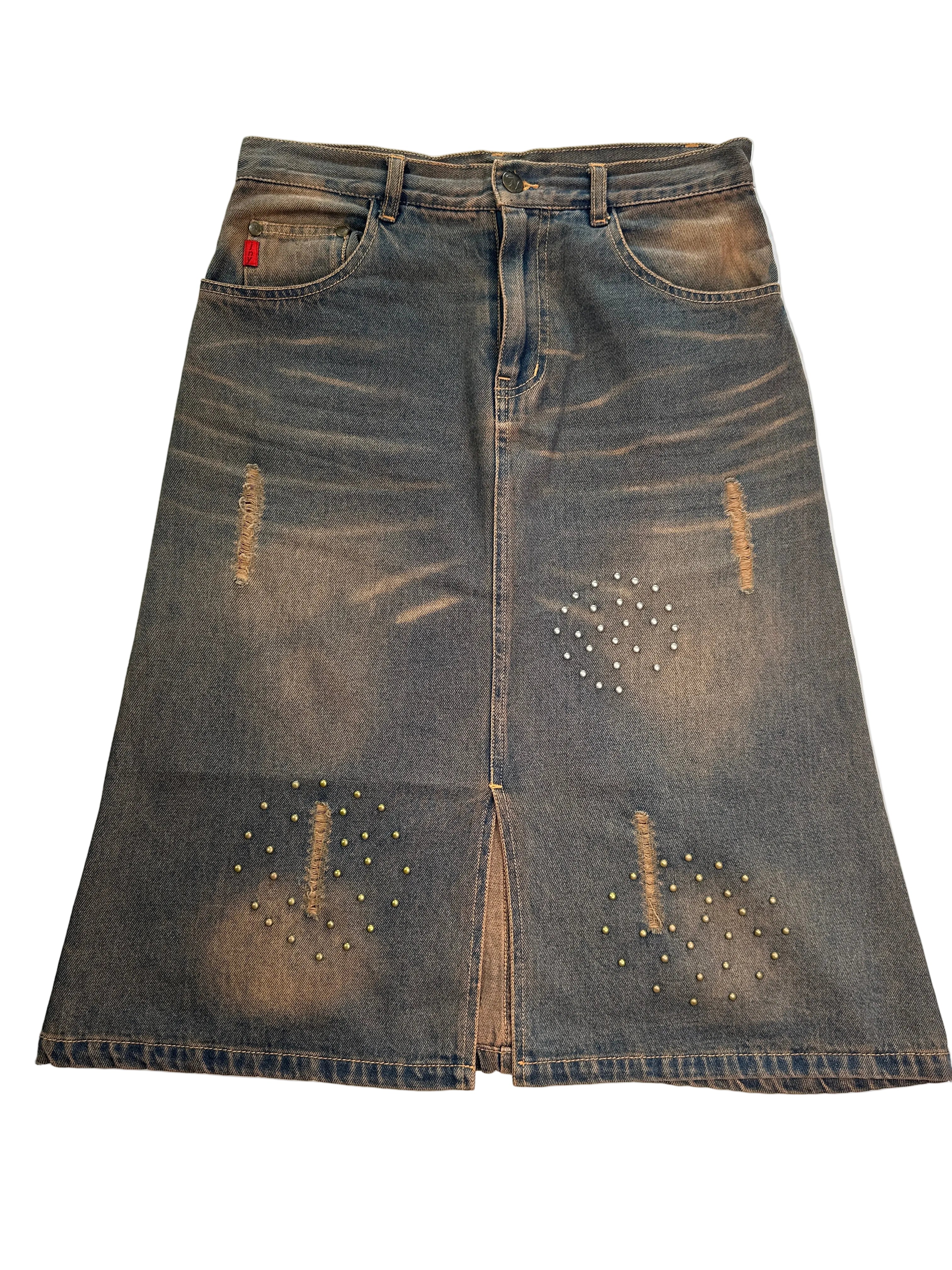 JENNYFER| Denim Midi Skirt | 8