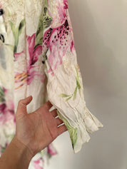 MORGAN DE TOI FRANCE| Flower Blouse|Dress NWT | 12-16