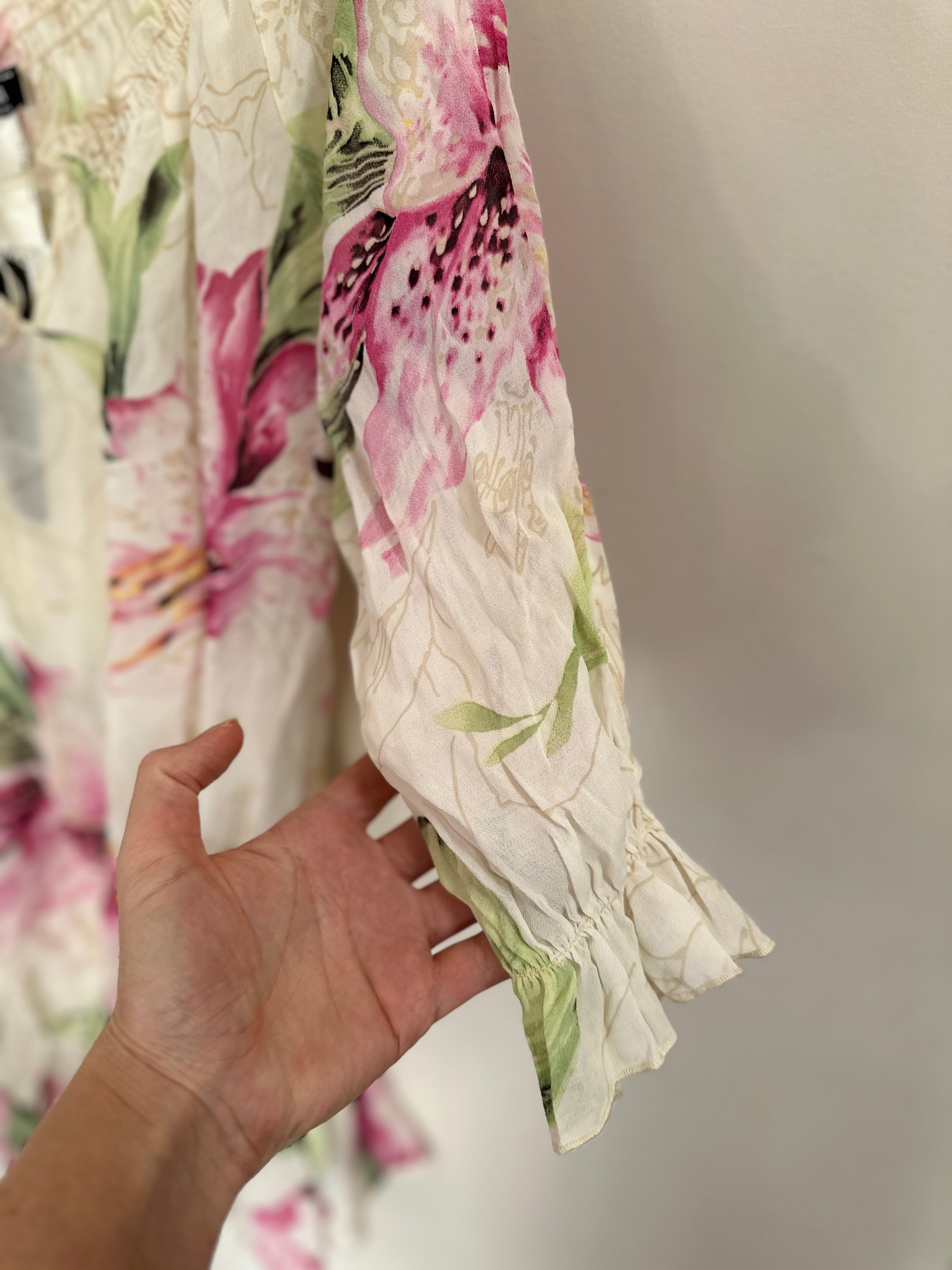 MORGAN DE TOI FRANCE| Flower Blouse|Dress NWT | 12-16