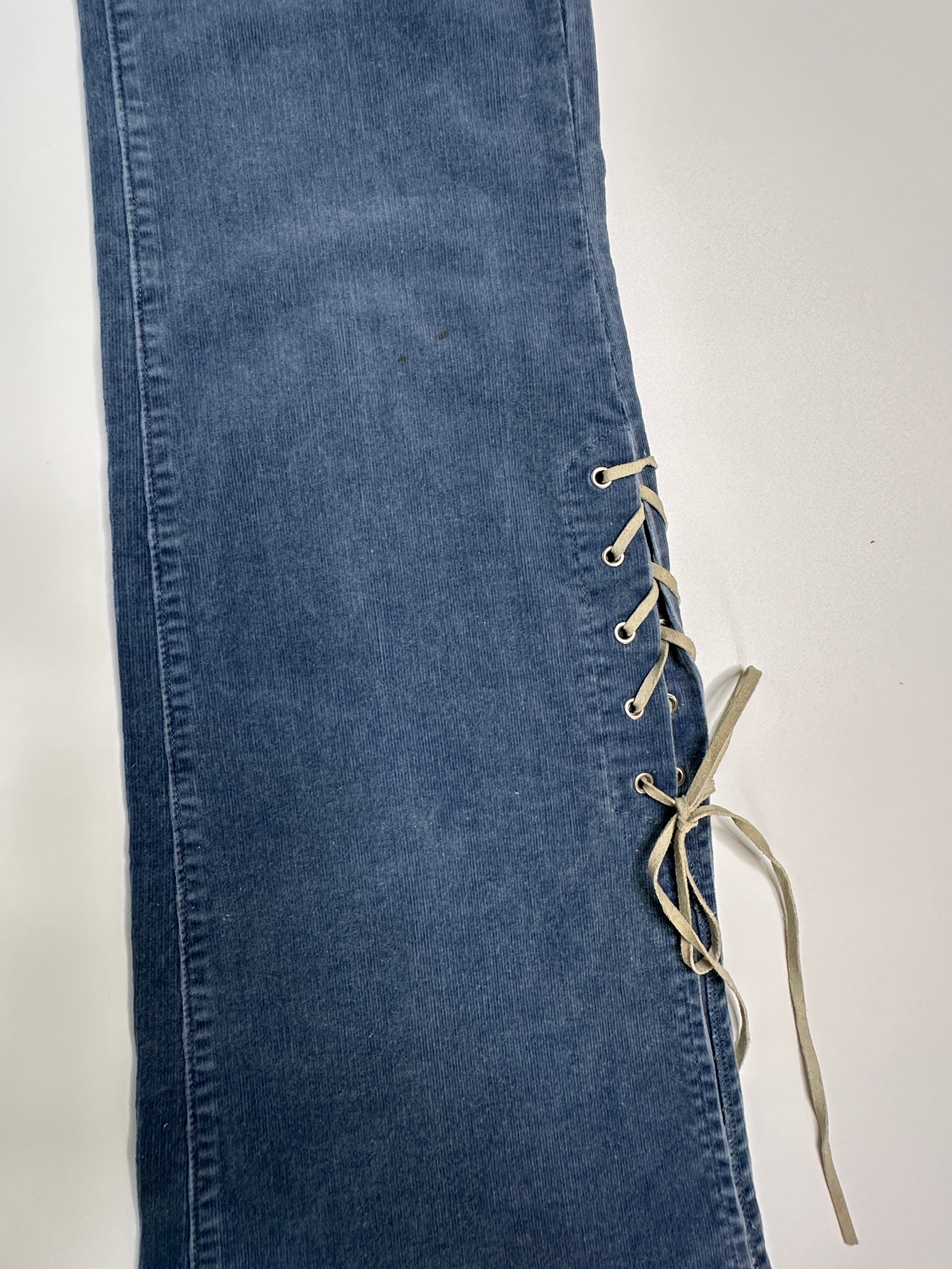 JLO by Jennifer Lopez | Y2K Lowrise Corduroy Flare with lace ups | M