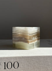 Prism Grey Onyx Candle Holder - Small
