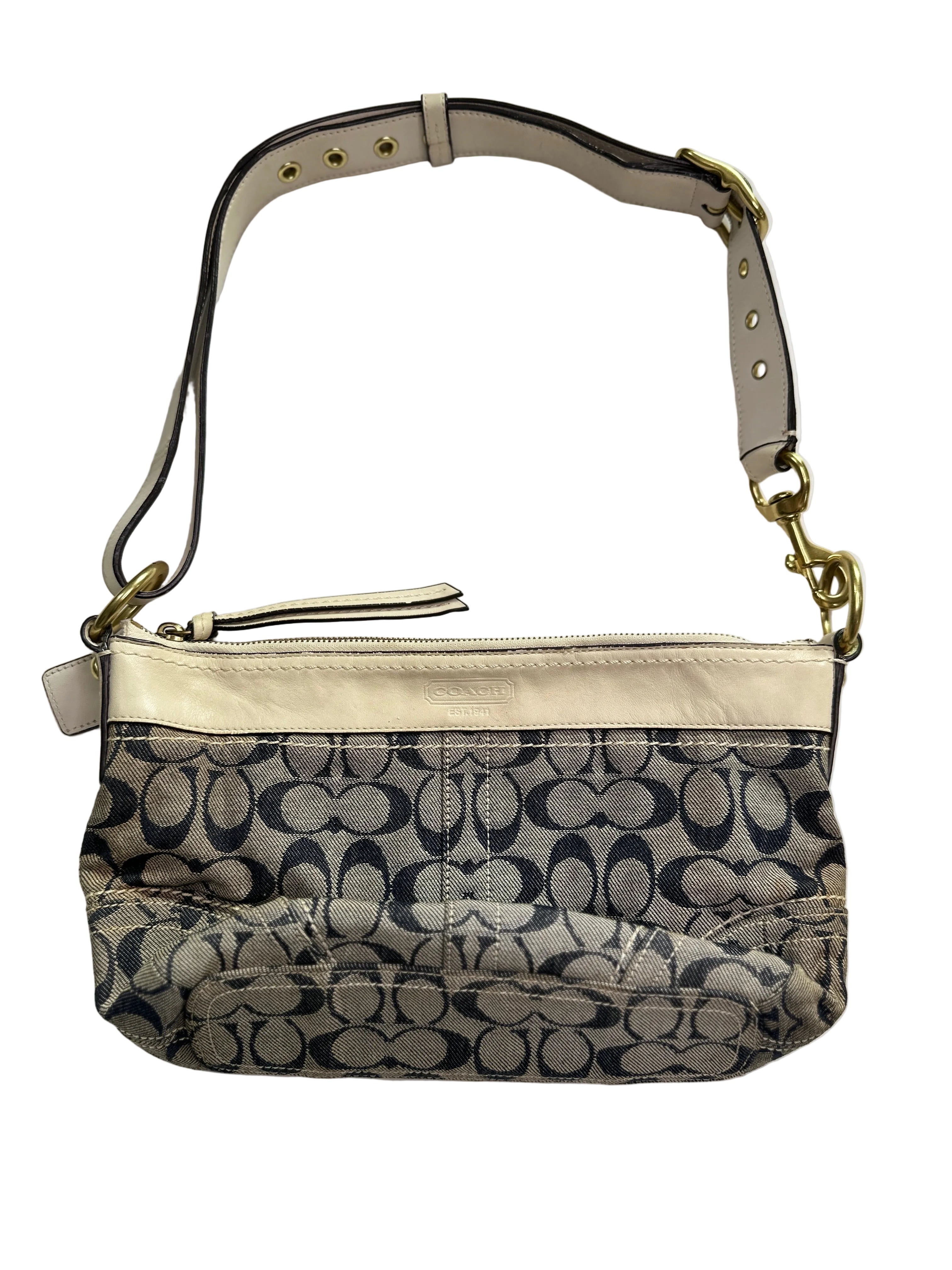 Coach Signature Denim Shoulder Bag