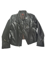 RYC | Black Leather Jacket | 40