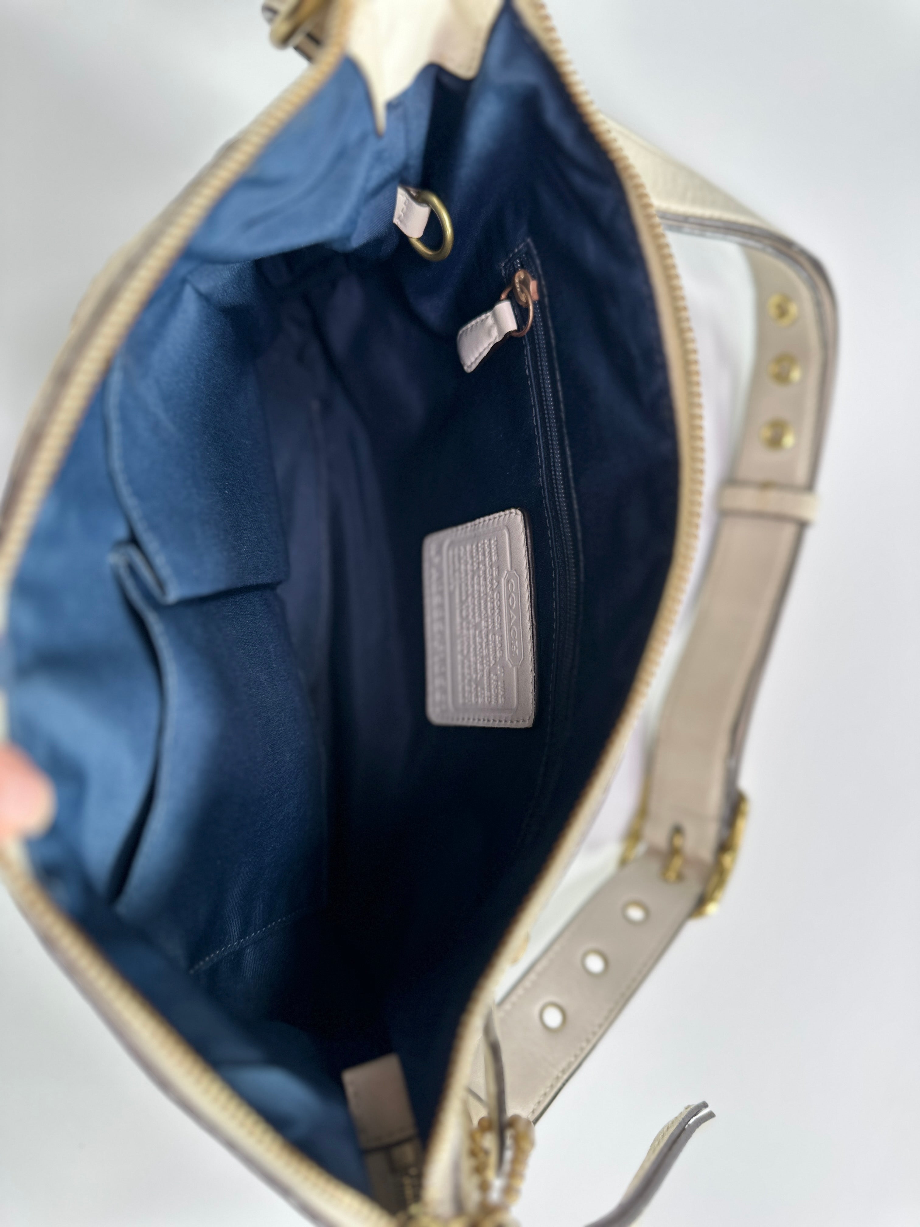 Coach Signature Denim Shoulder Bag