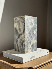 Grey Black Onyx Lamp