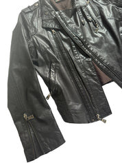 RYC | Black Leather Jacket | 40