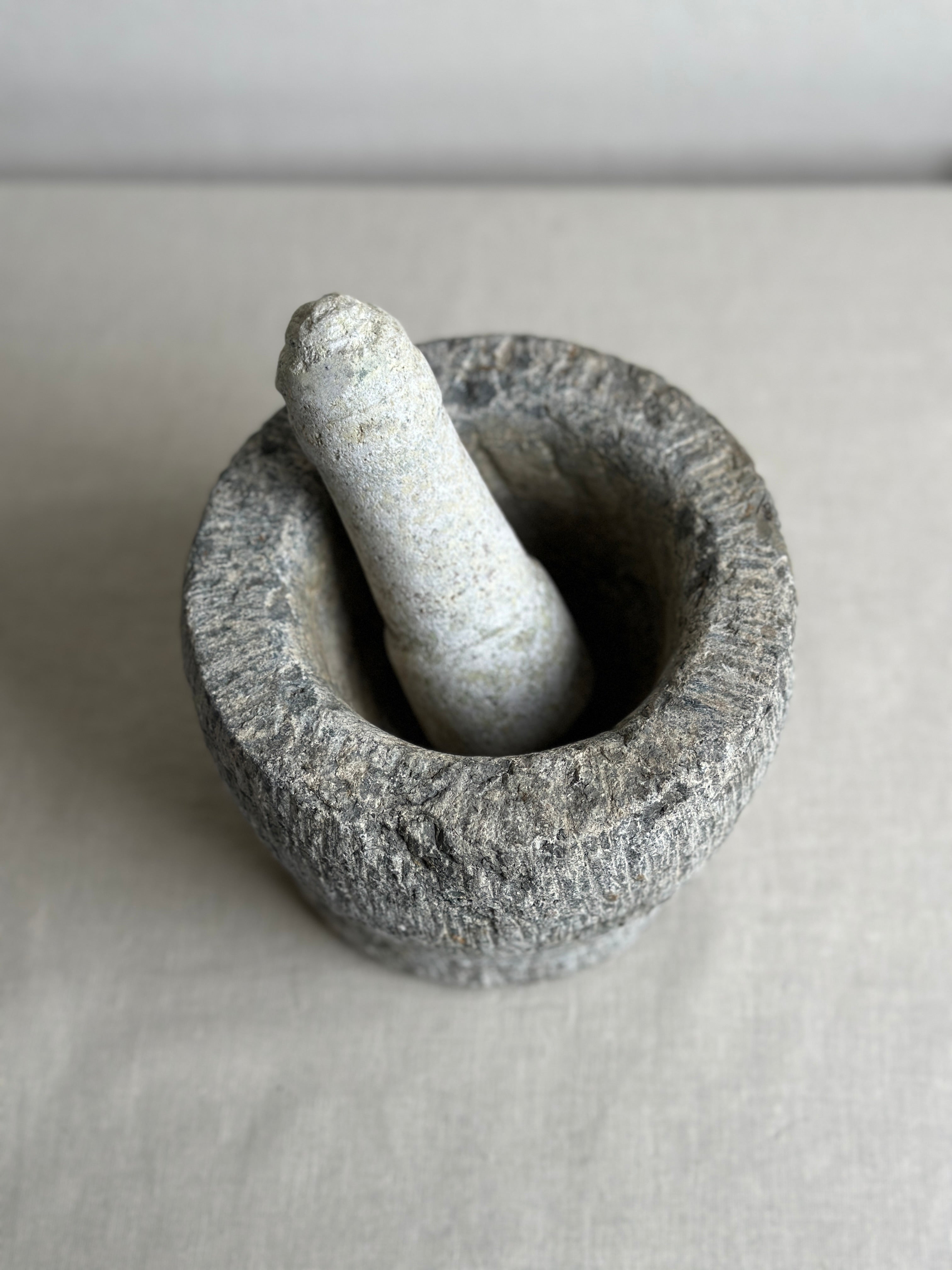 Vintage Stone Mortar & Pestle