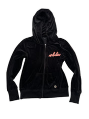 Adidas Black Velour Full Zip Hoodie | 8