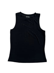 BEBE | Black Rhinestone Tank Top | M