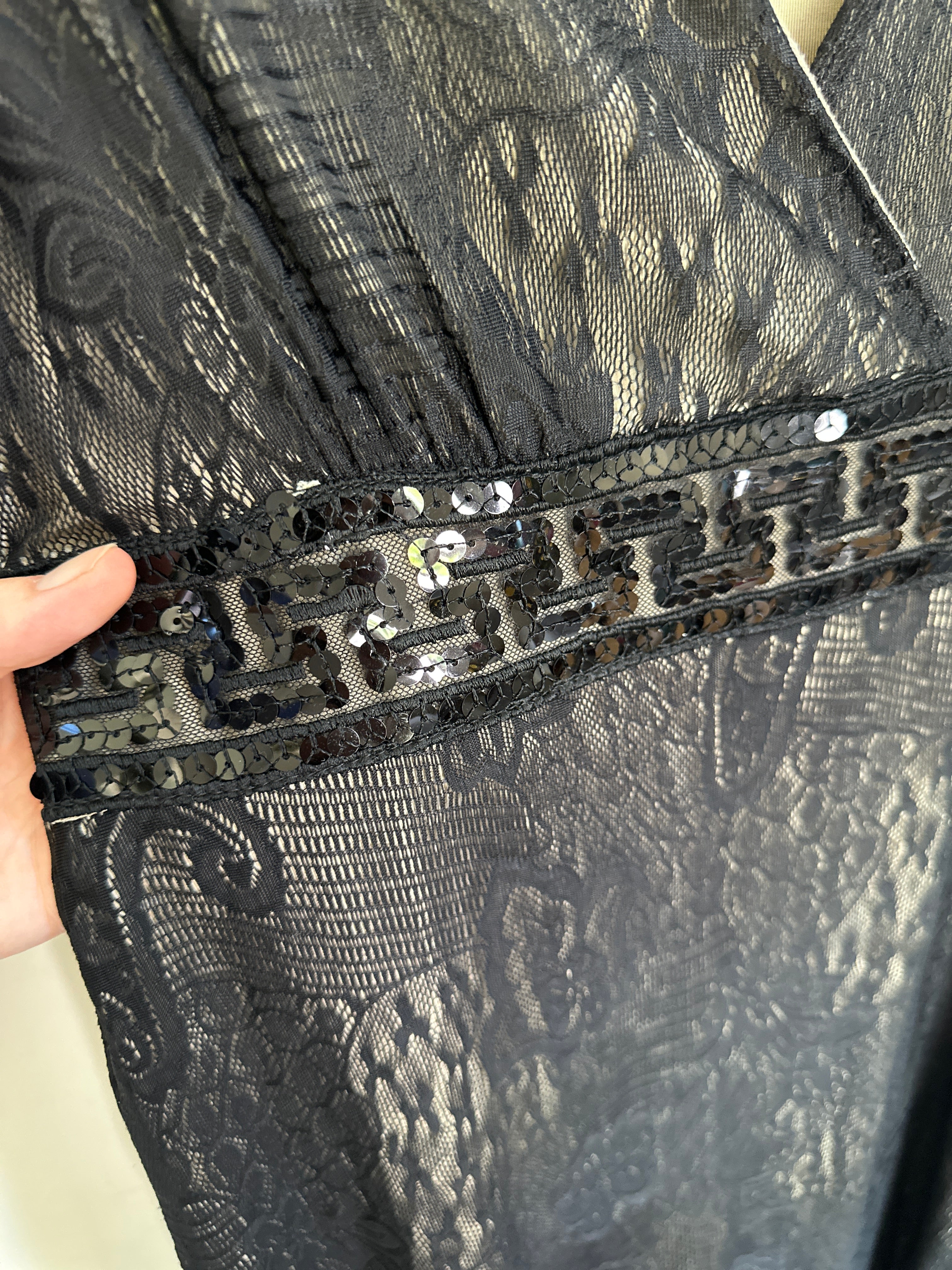 PAGANI Black Lace Mid Dress | 12