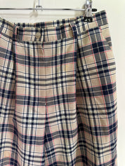 Plaid Baggy 3/4 Shorts | 8-10