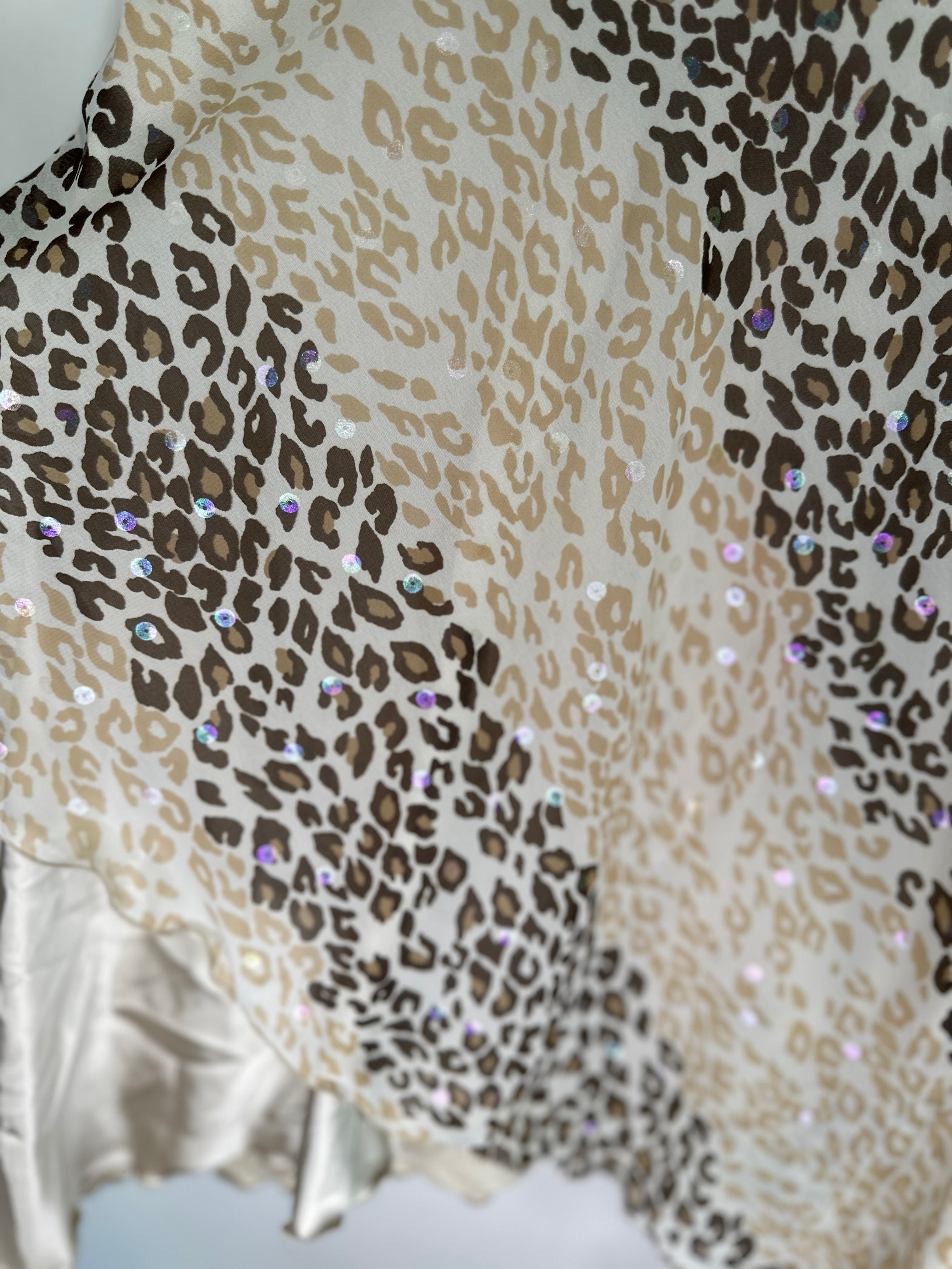 Coup De Chance Leopard Sequin Skirt | 6