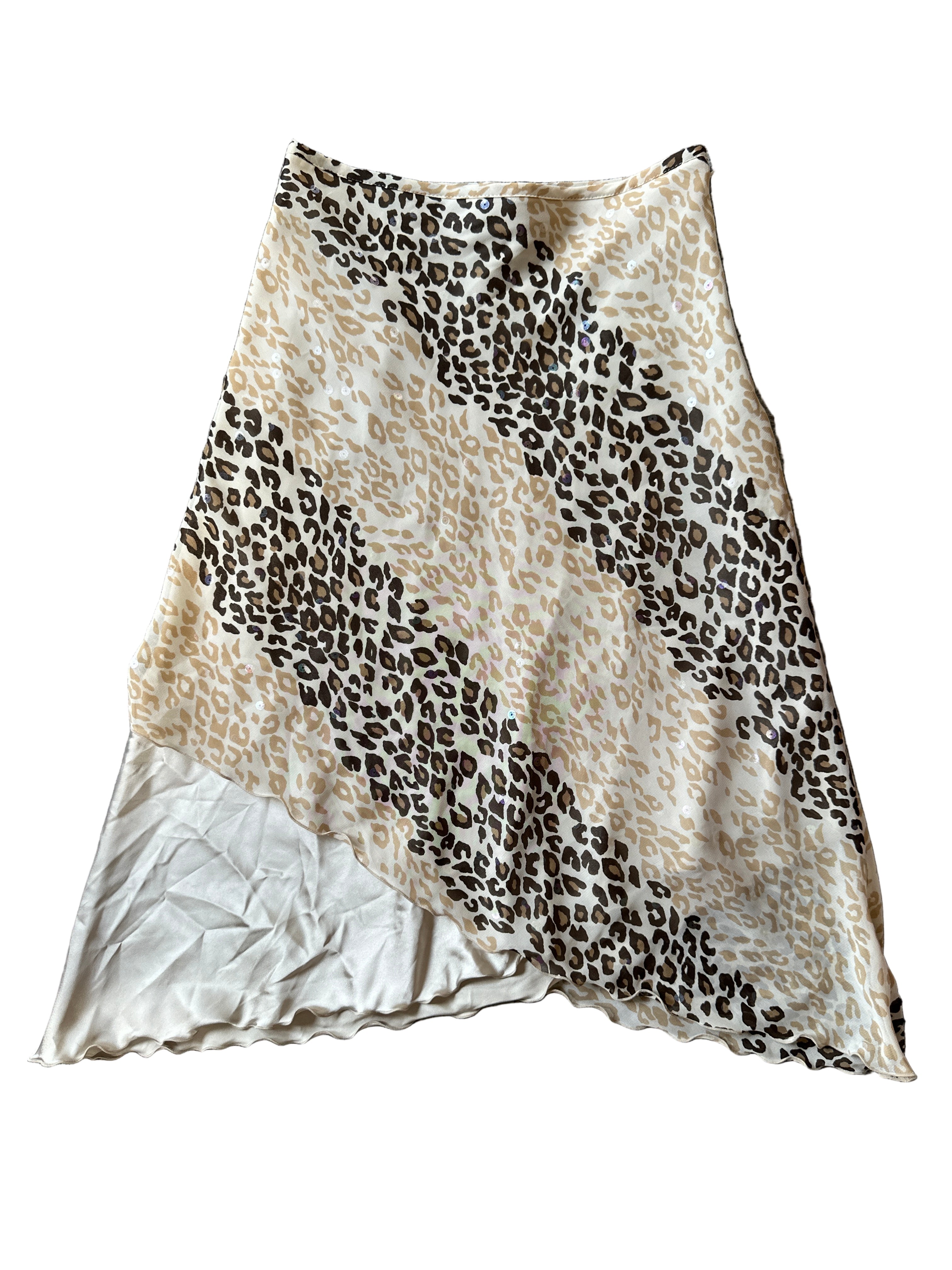 Coup De Chance Leopard Sequin Skirt | 6