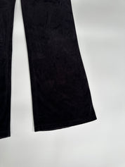 BEBE Black Velour Pant | M