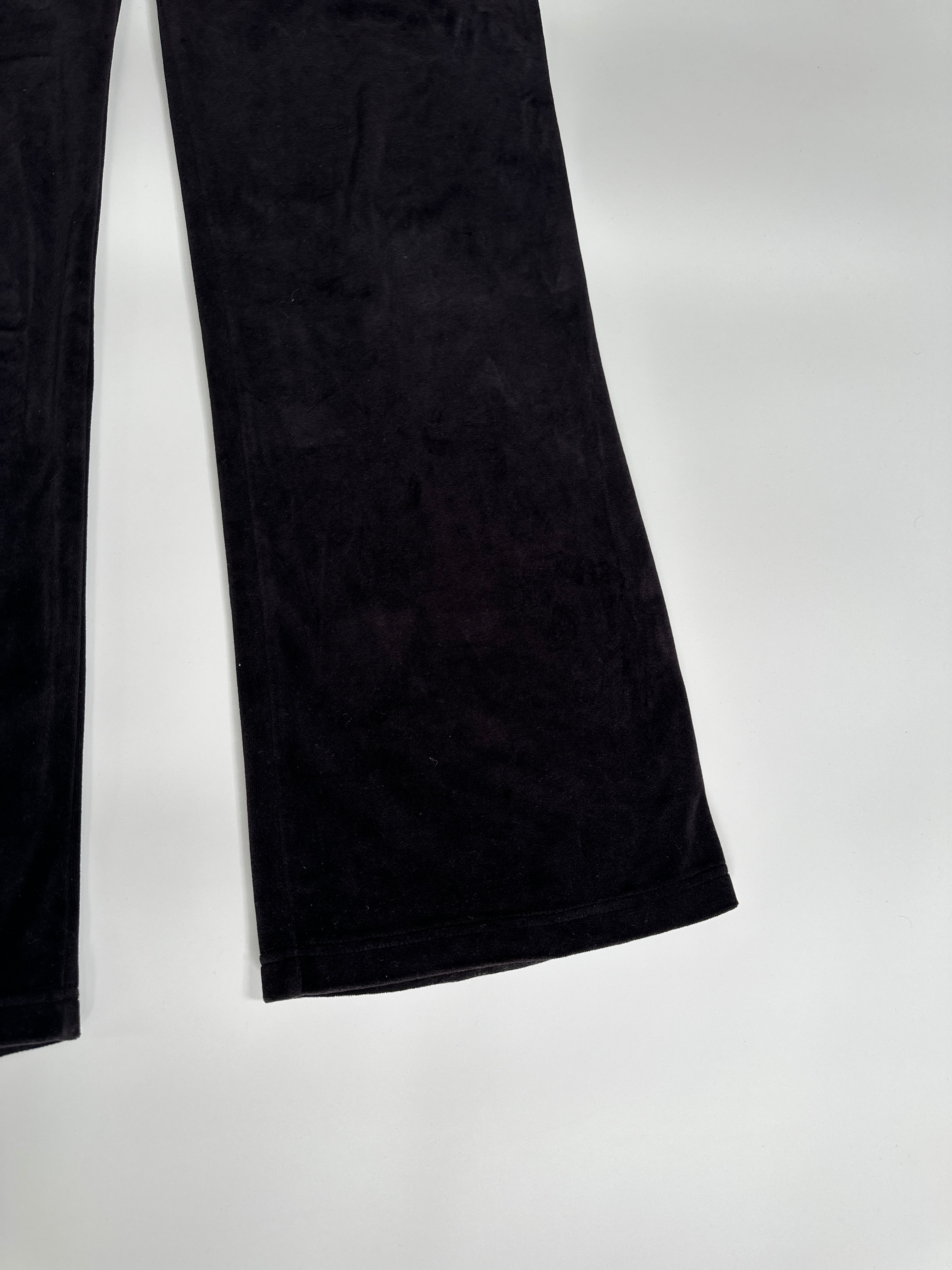 BEBE Black Velour Pant | M