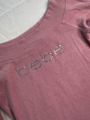 BEBE | Rose Off the Shoulder 3/4 sleeve top | S