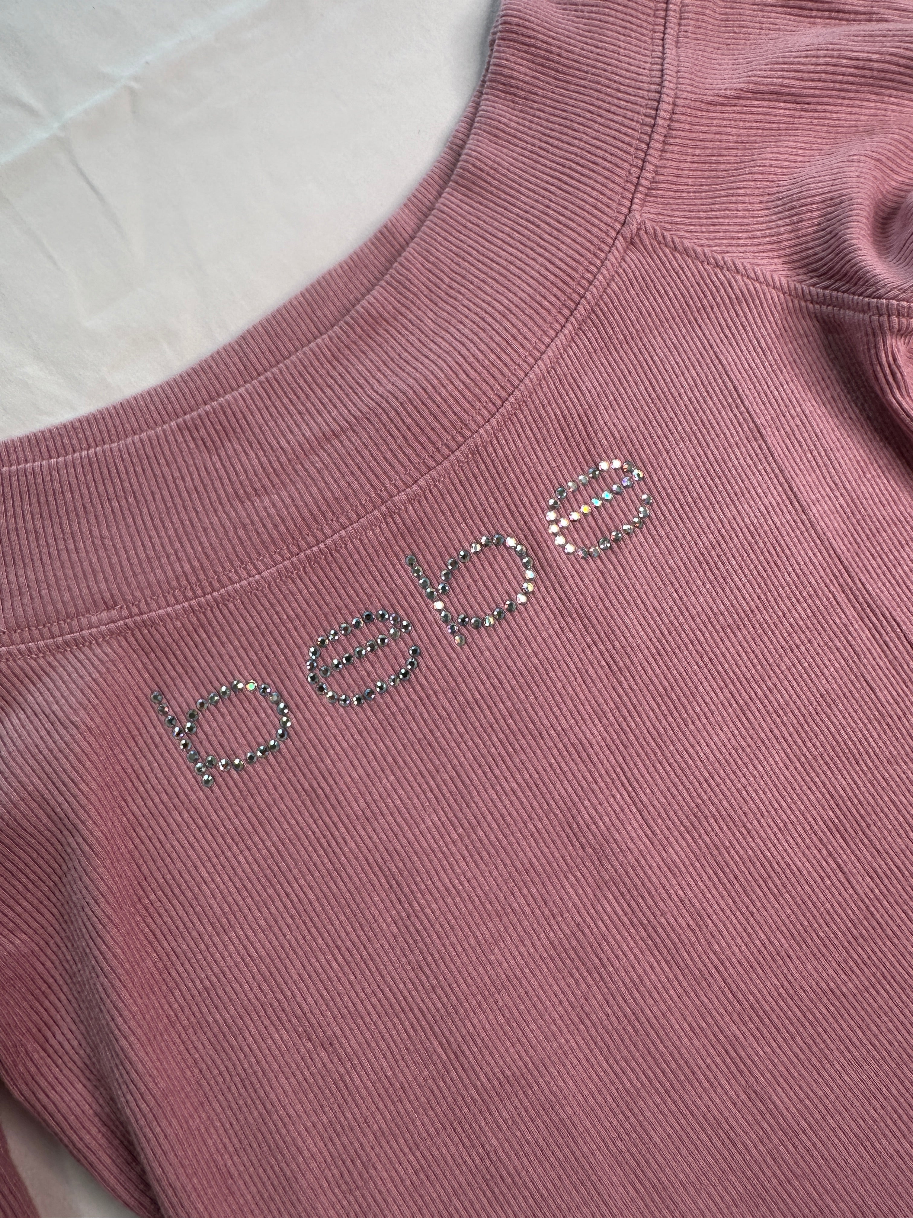 BEBE | Rose Off the Shoulder 3/4 sleeve top | S