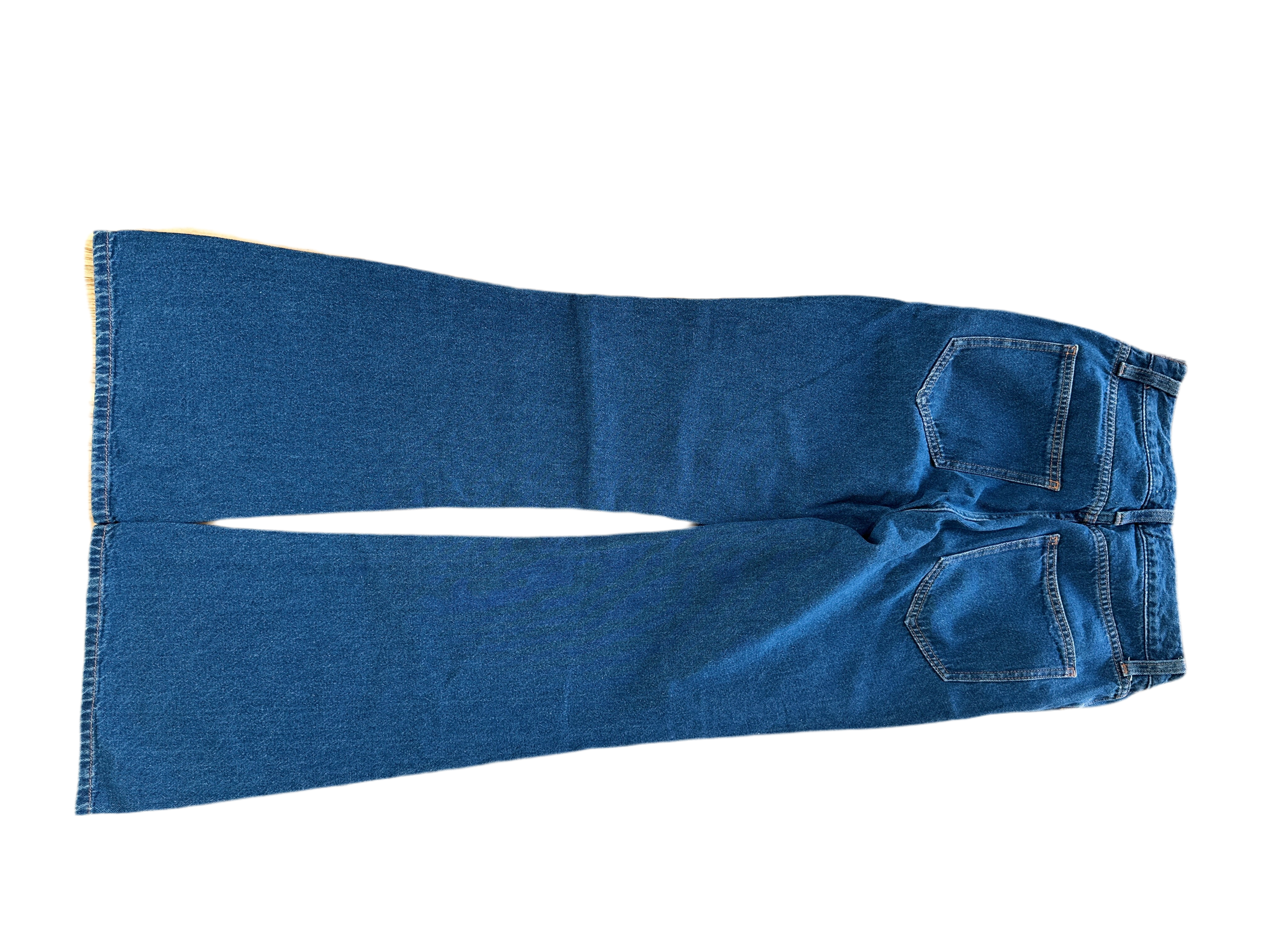 WE GO LACE UP FLARE JEANS