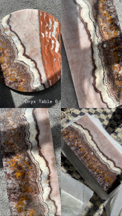 Alba Onyx Table Pink Serpentine