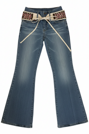 Rampage | Bootcut Vintage Jeans with Belt | XXS