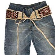 Rampage | Bootcut Vintage Jeans with Belt | XXS