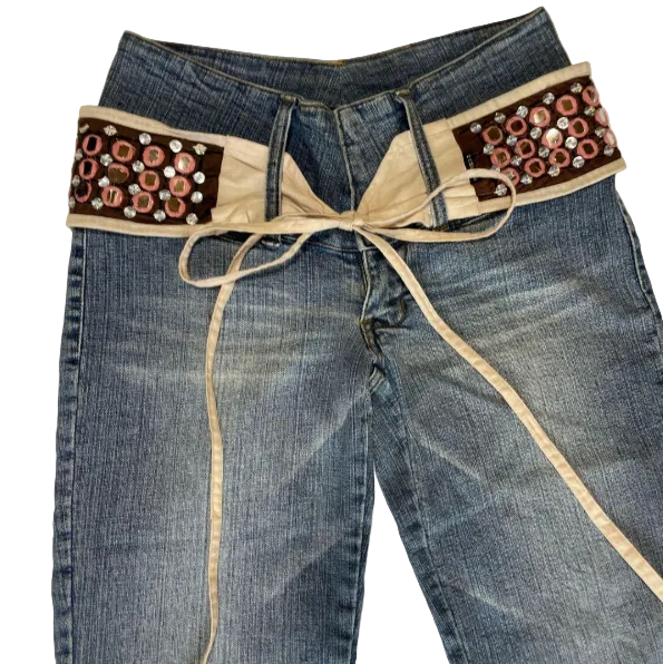 Rampage | Bootcut Vintage Jeans with Belt | XXS
