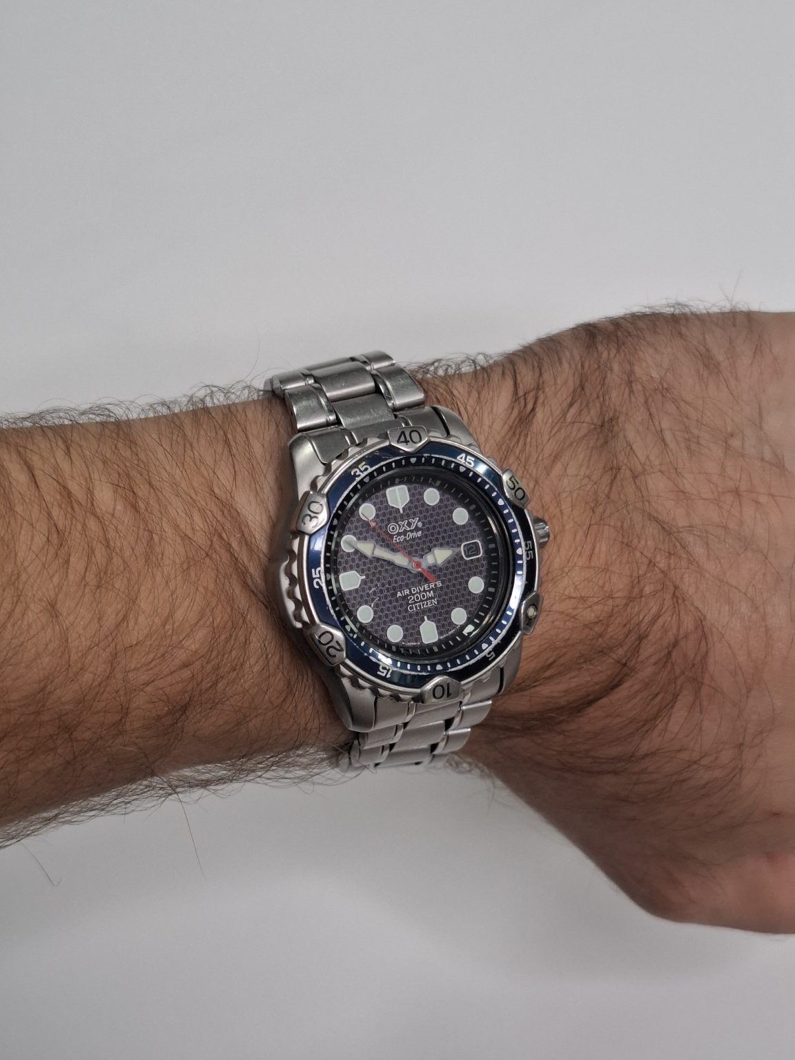 Citizen Oxy Eco-Drive Air Diver's 200M Mens Watch - Solar Power