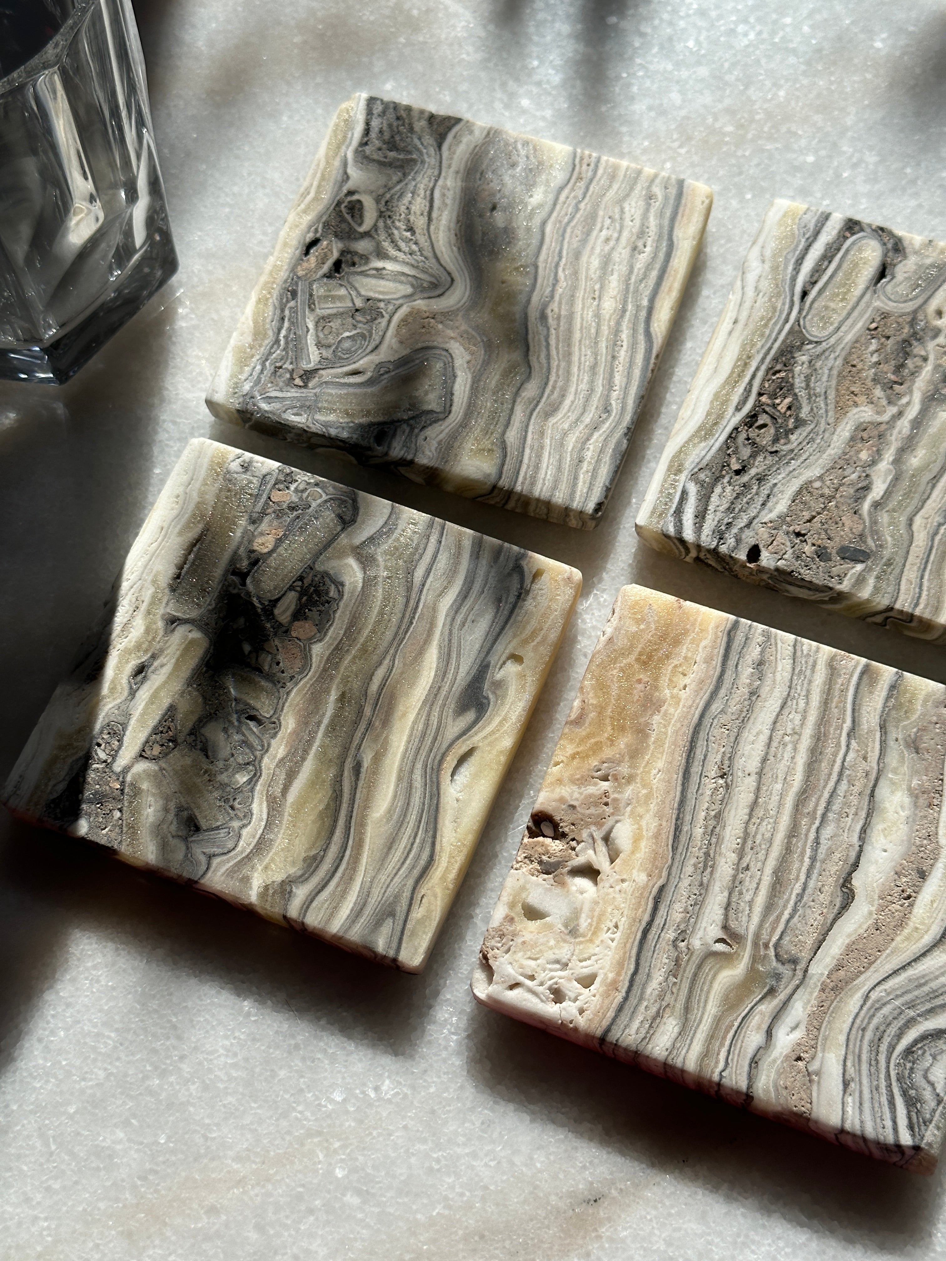 Zebra Coasters - Set of 3