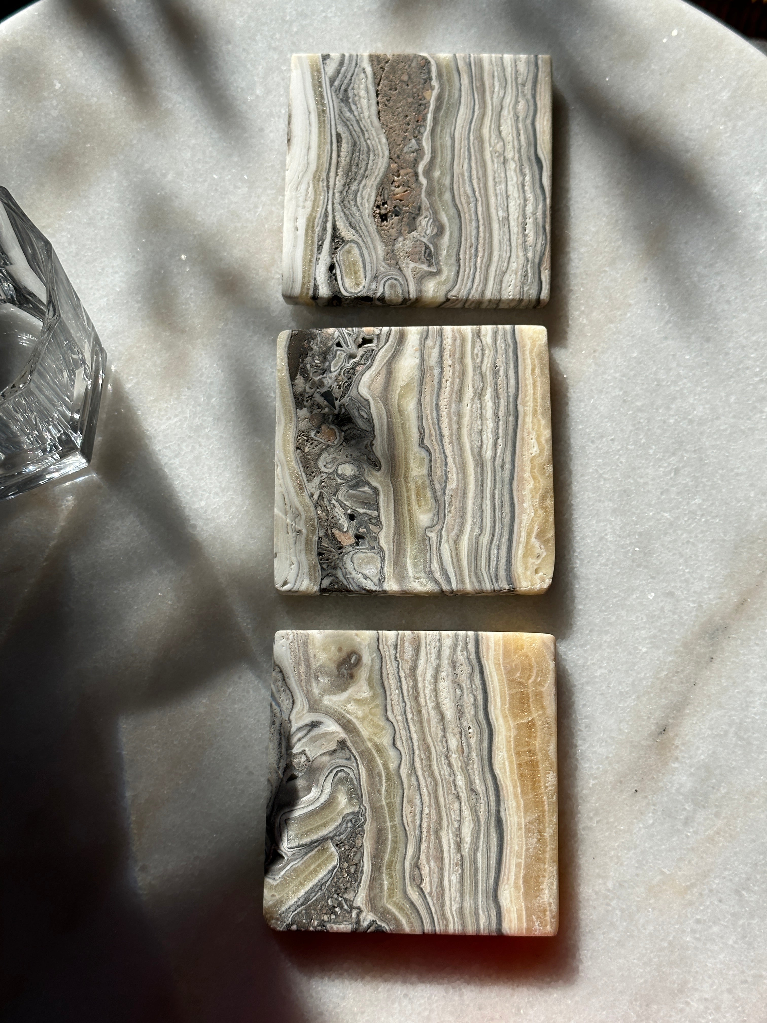Zebra Coasters - Set of 3