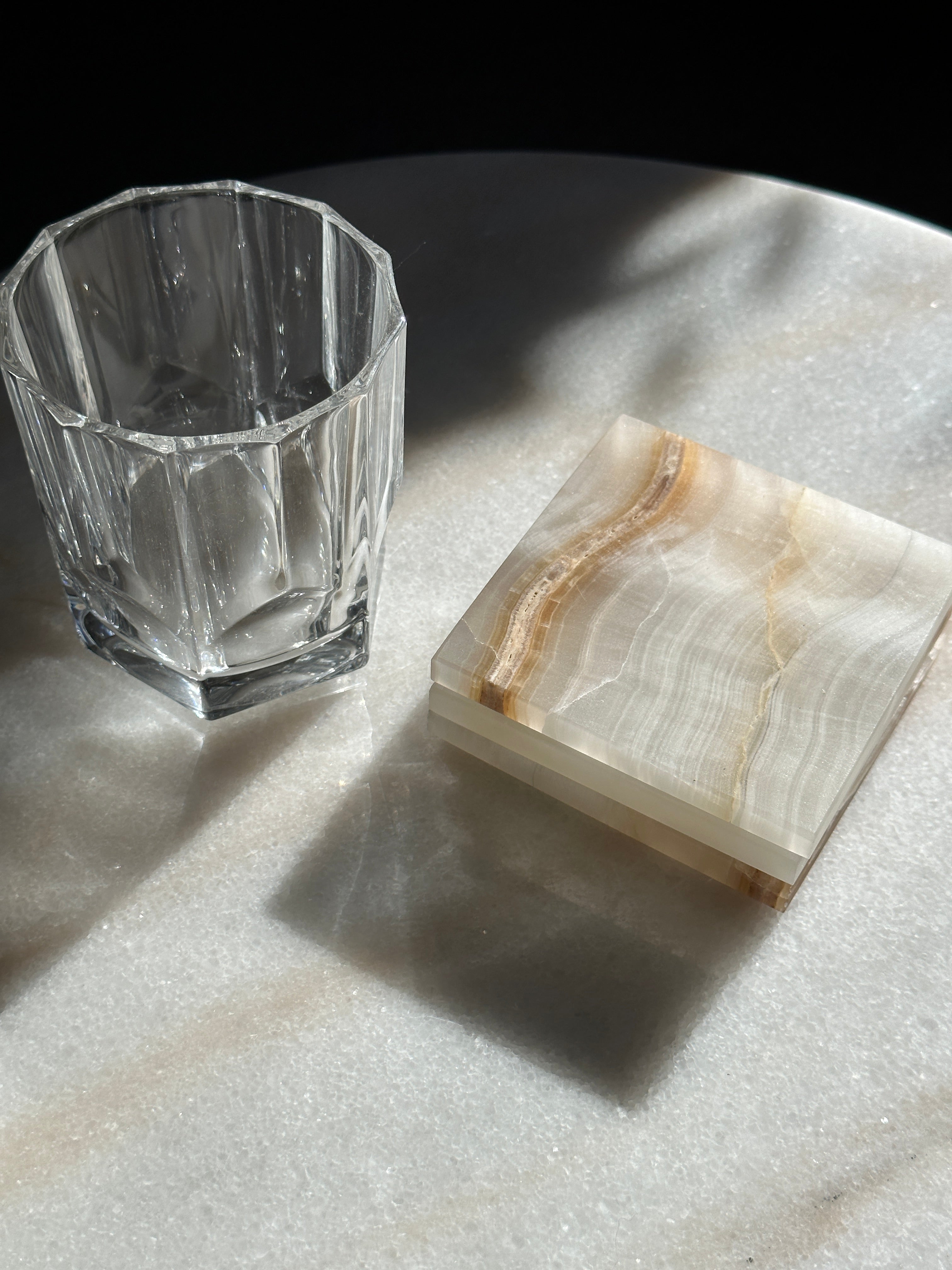 Onyx Coasters - Set of 3