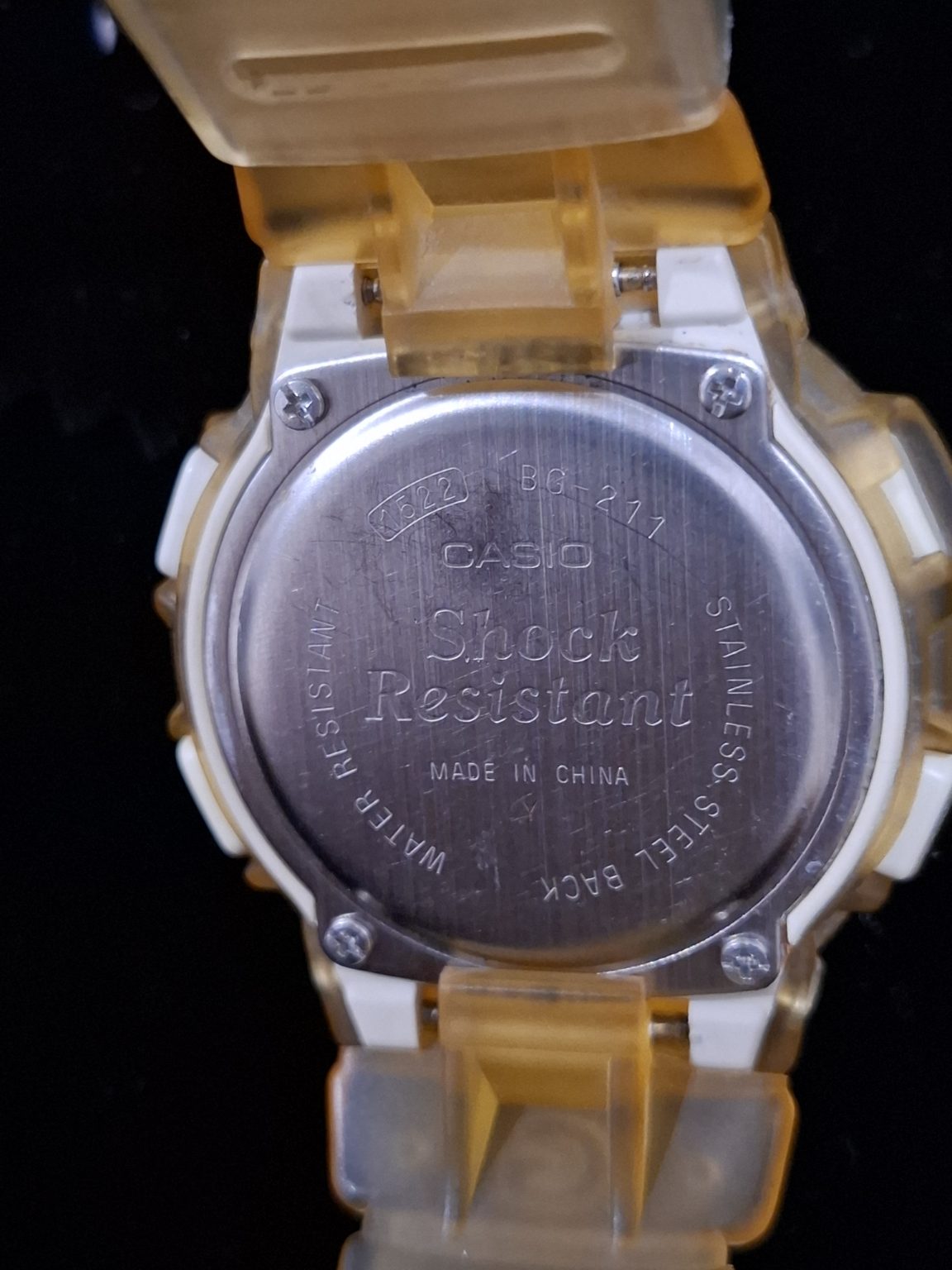 Casio Baby-G BG-211 Yellow Jelly Vintage Watch - NEW Battery
