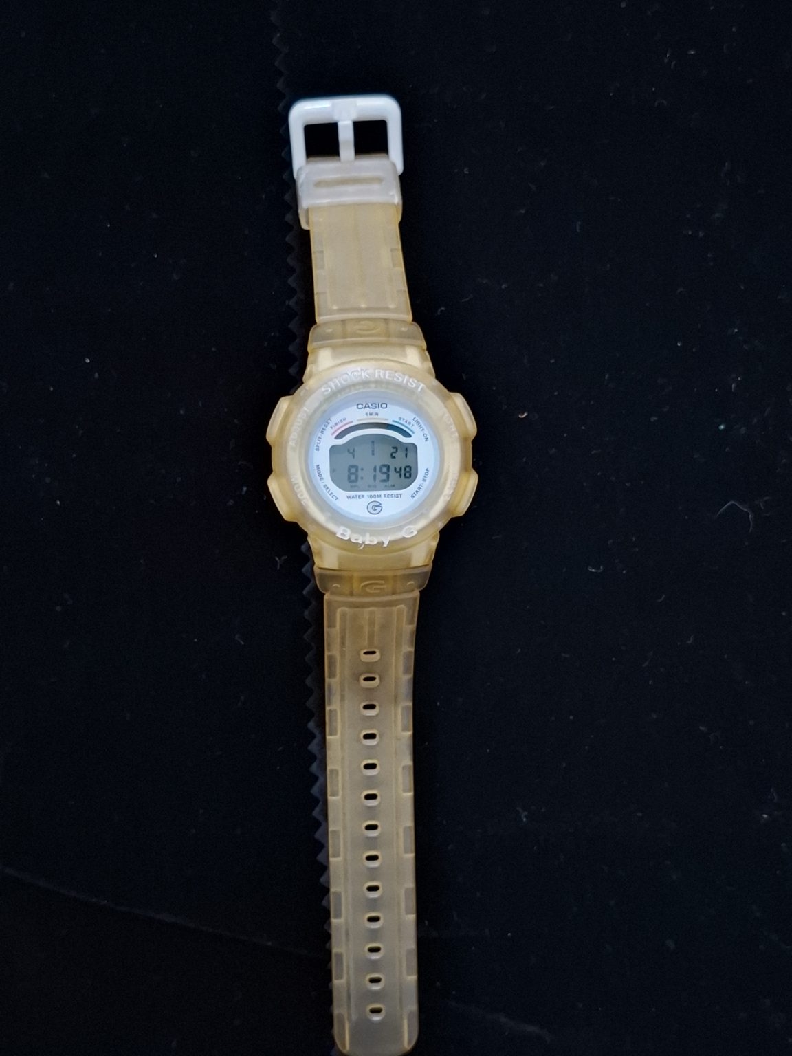 Casio Baby-G BG-211 Yellow Jelly Vintage Watch - NEW Battery