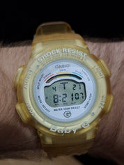 Casio Baby-G BG-211 Yellow Jelly Vintage Watch - NEW Battery