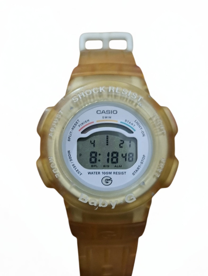 Casio Baby-G BG-211 Yellow Jelly Vintage Watch - NEW Battery