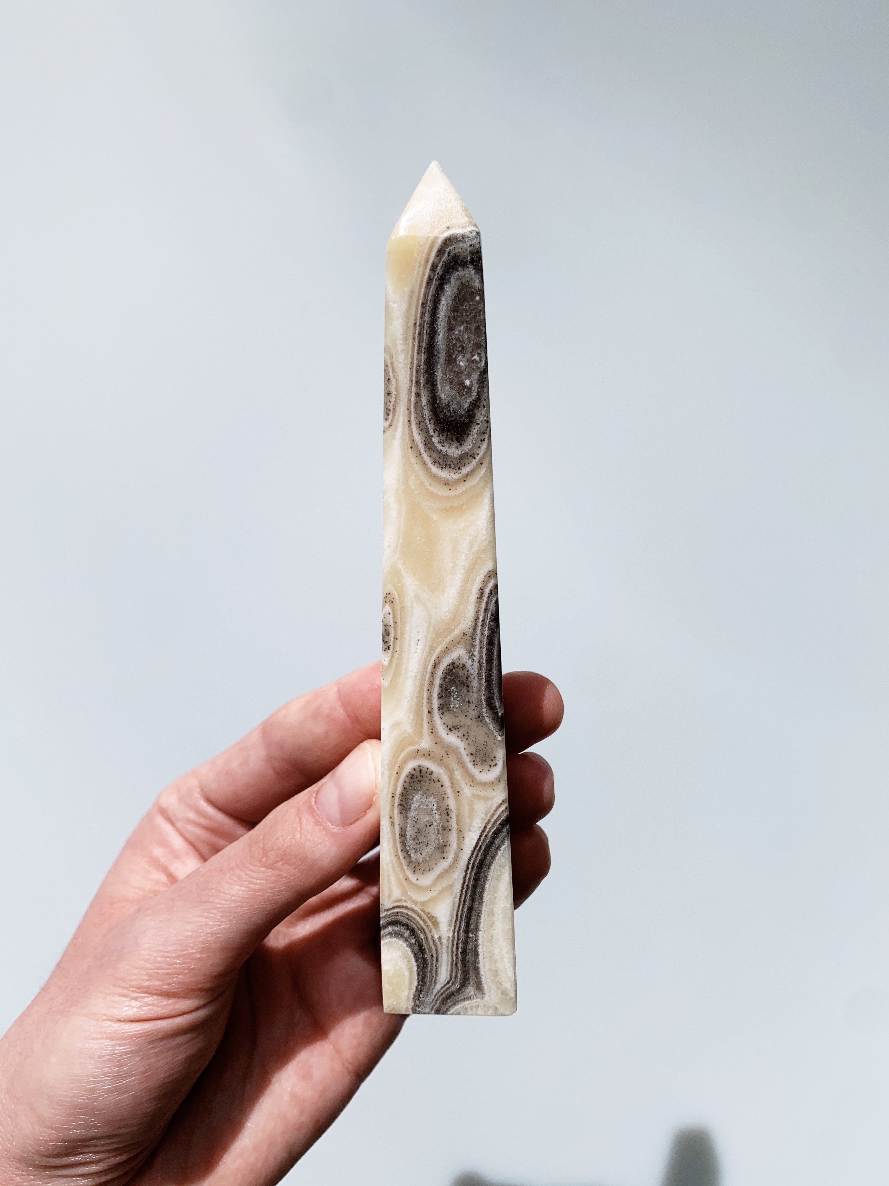 Zebra Calcite Obelisk
