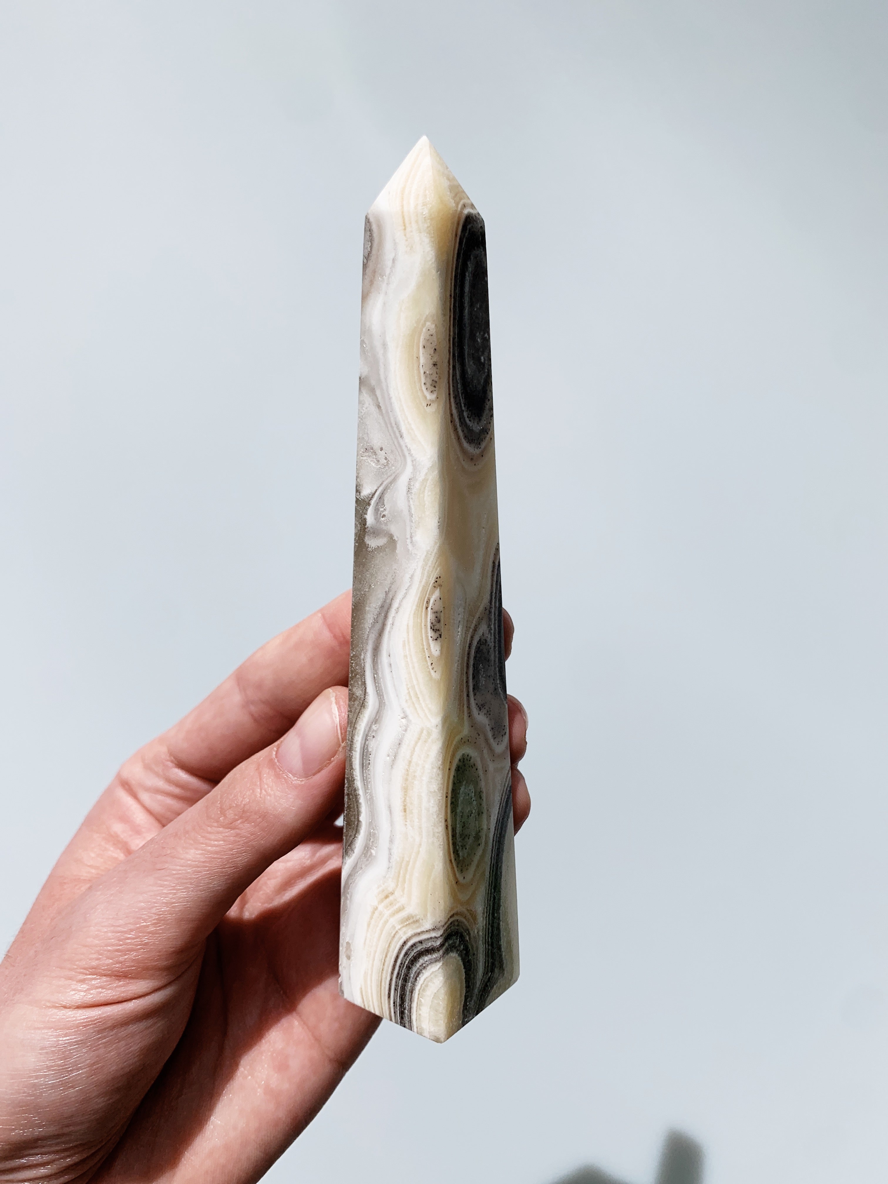 Zebra Calcite Obelisk