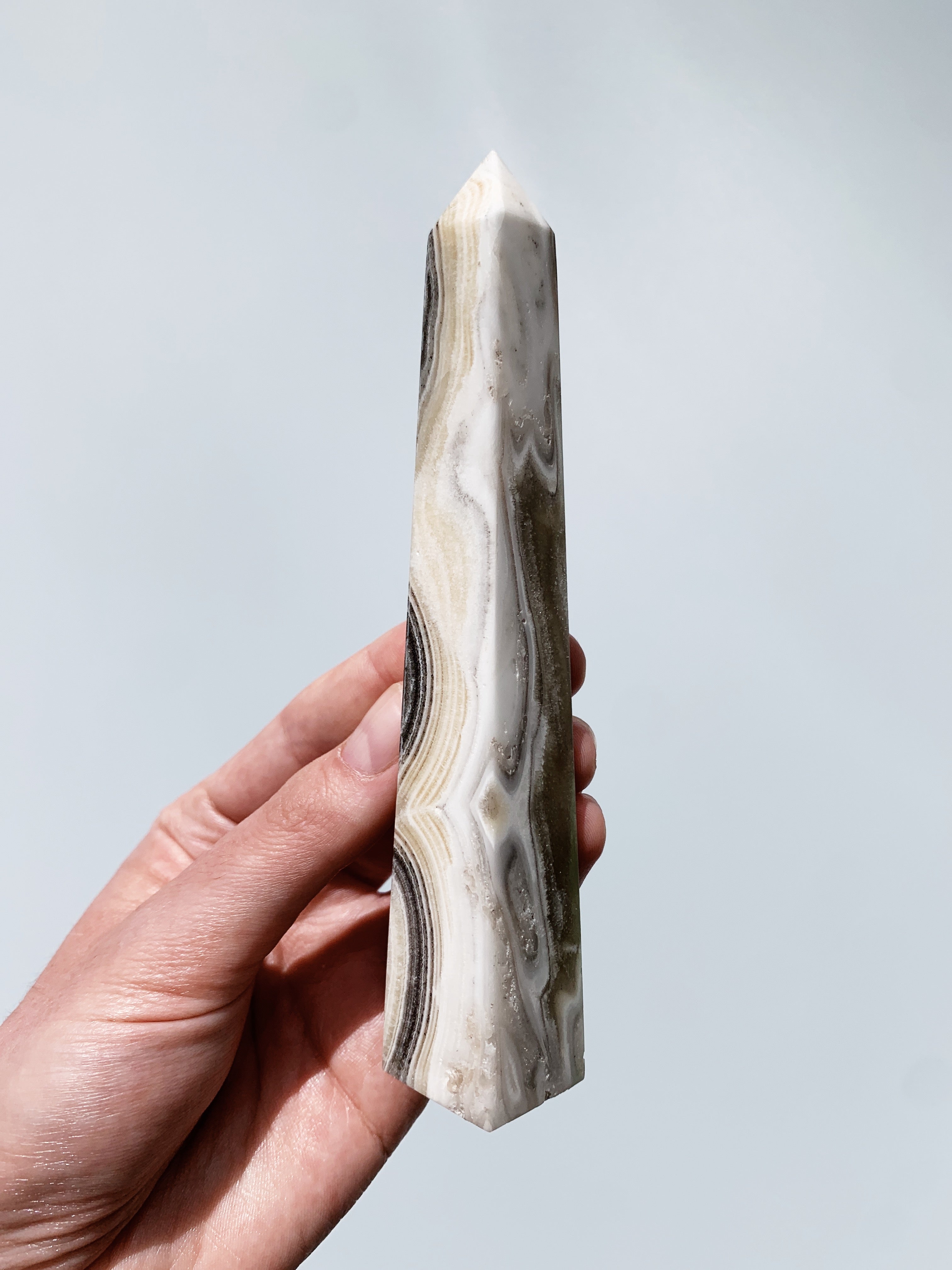 Zebra Calcite Obelisk