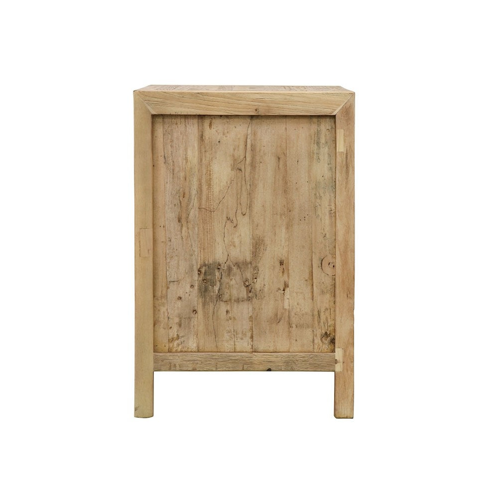 Olive Elm Bedside Table