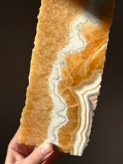 Zebra & Orange Calcite Platter